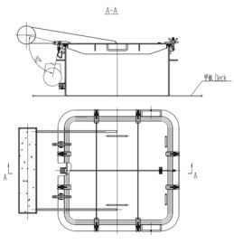 La copertura marina della covata della piattaforma dell'ABS per il marinaio spedisce il tipo rapido di azione per le navi marine fornitore