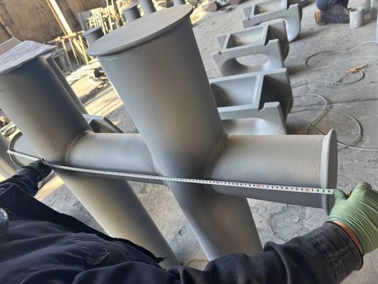 Alte prestazioni Customized Cast Iron Mooring Cleats Ballards Single / Double / Cross Dock Bollards fornitore