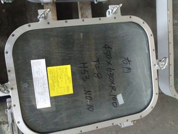 Fenestra rettangolare con cabina di rotaia in acciaio marino con vetro temperato
